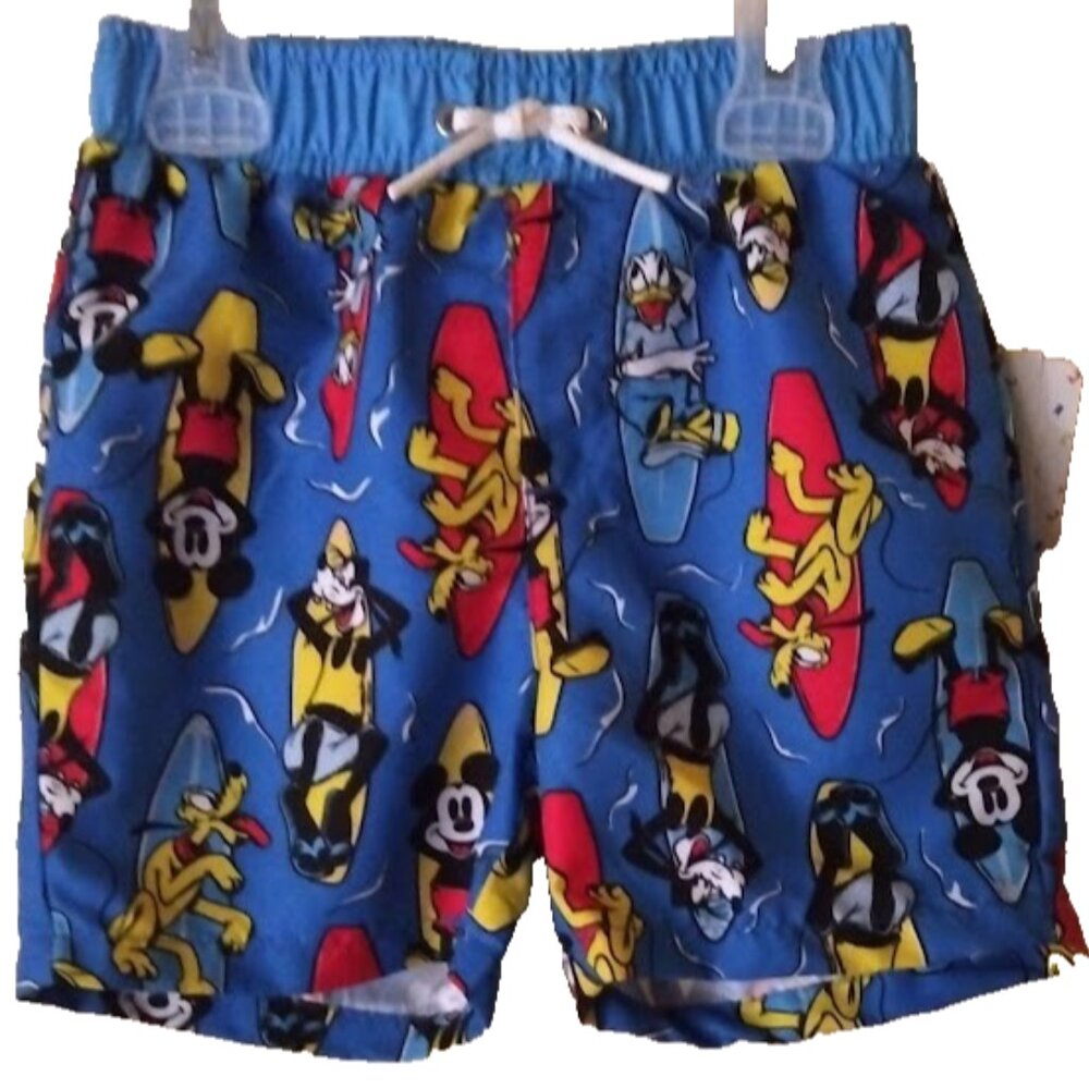 New Disney Mickey Mouse board Shorts UPF 50+ Swimwear boy Toddler size 24 mon